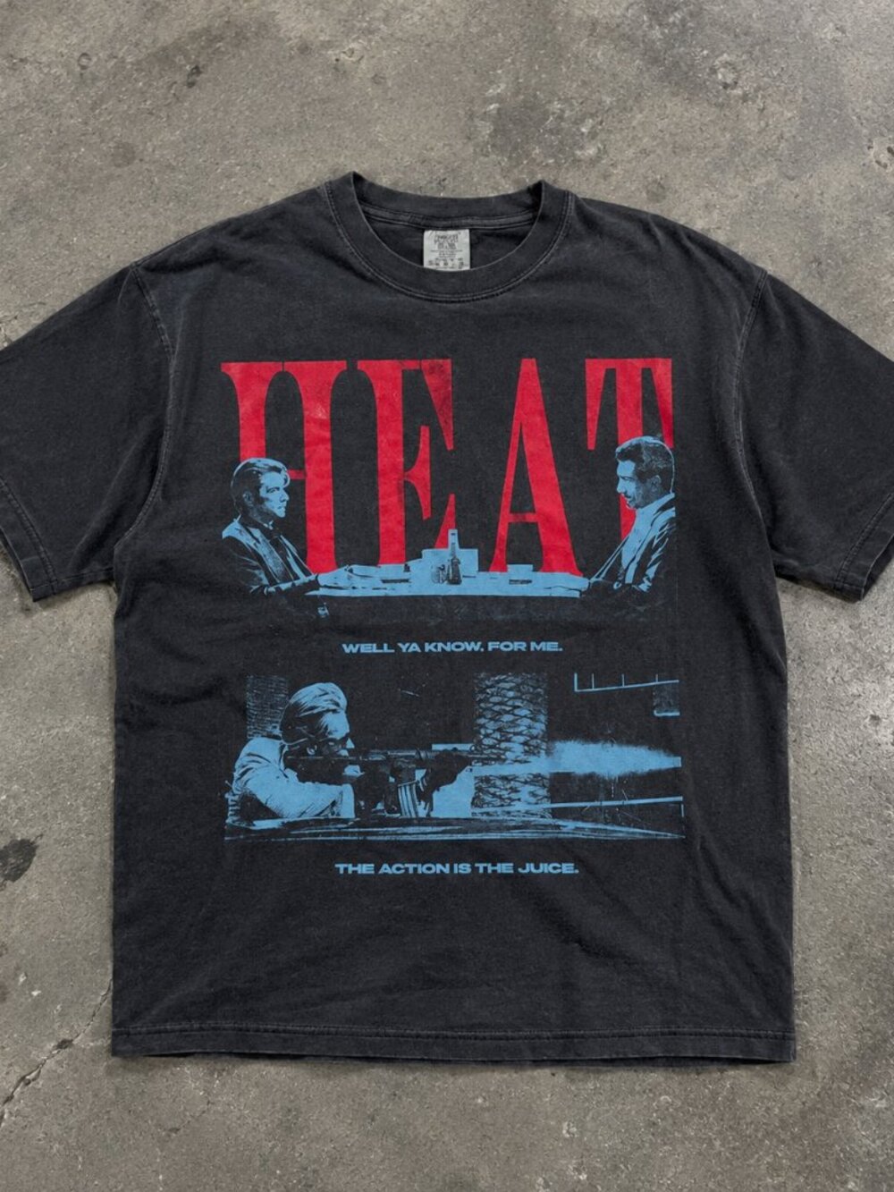Comfort Colors Heat Movie Graphic Tee Al Pacino De Niro